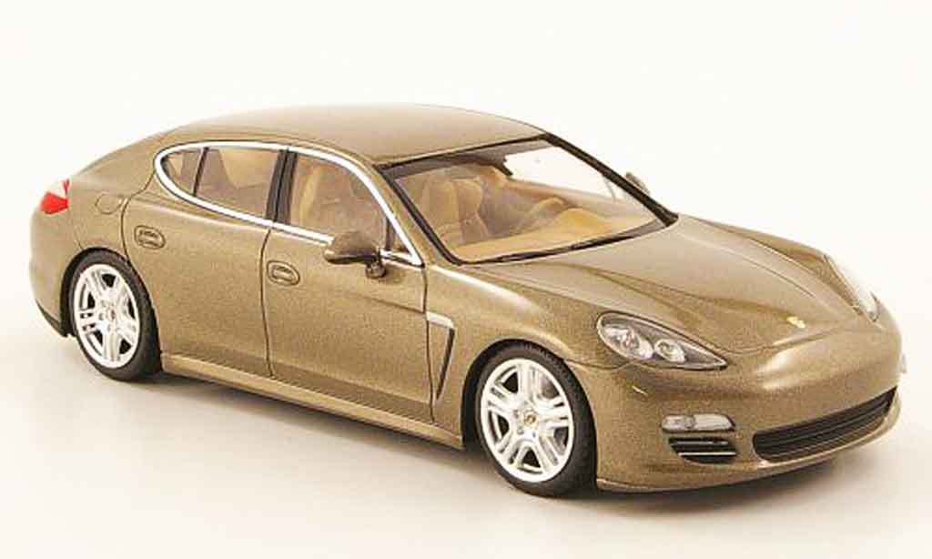 Porsche Panamera 1/43 Minichamps 4 beige 2010 modellino in miniatura