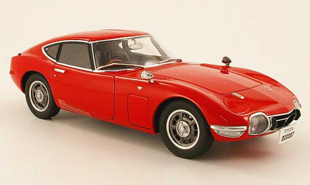 Toyota 2000 GT 1967 1/18 Autoart 1967 coupe rosso 1965 modellino in miniatura