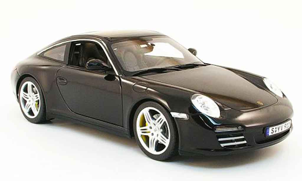 Porsche 997 Targa 1/18 Norev Targa 4s nero 2009 modellino in miniatura