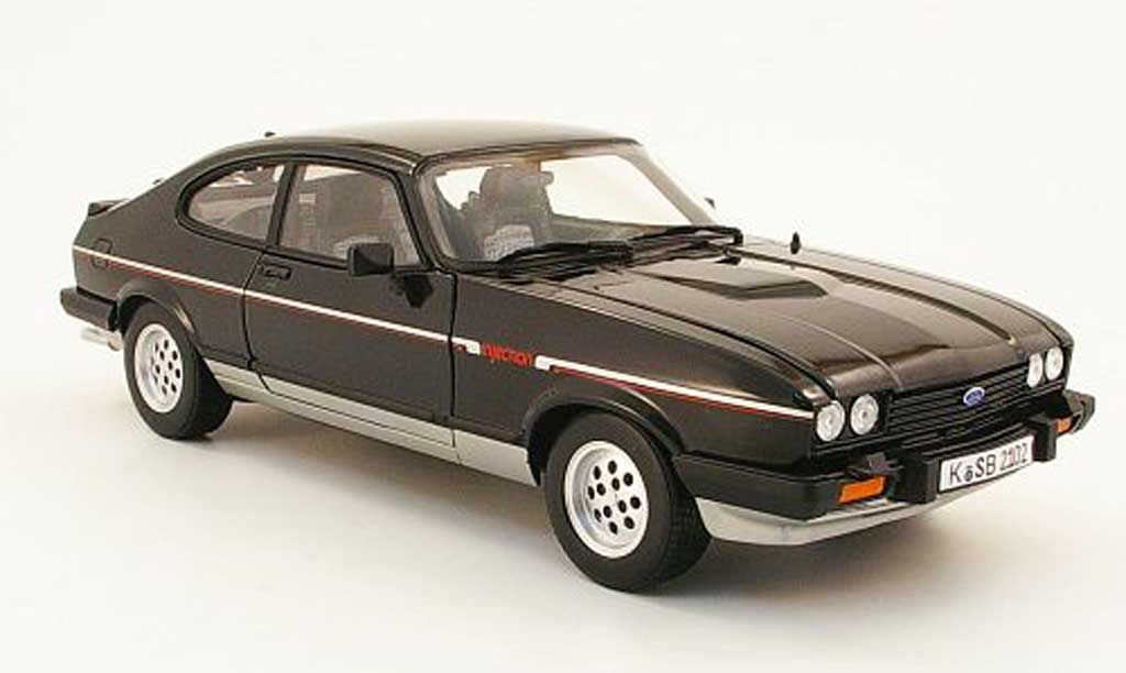 Ford Capri 1/18 Norev mk3 2.8i nero/grigio 1983 modellino in miniatura
