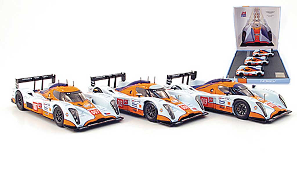 Aston Martin LMP1 1/43 Norev No.007 No.008 + No.009 24h Le Mans 2009 modellino in miniatura