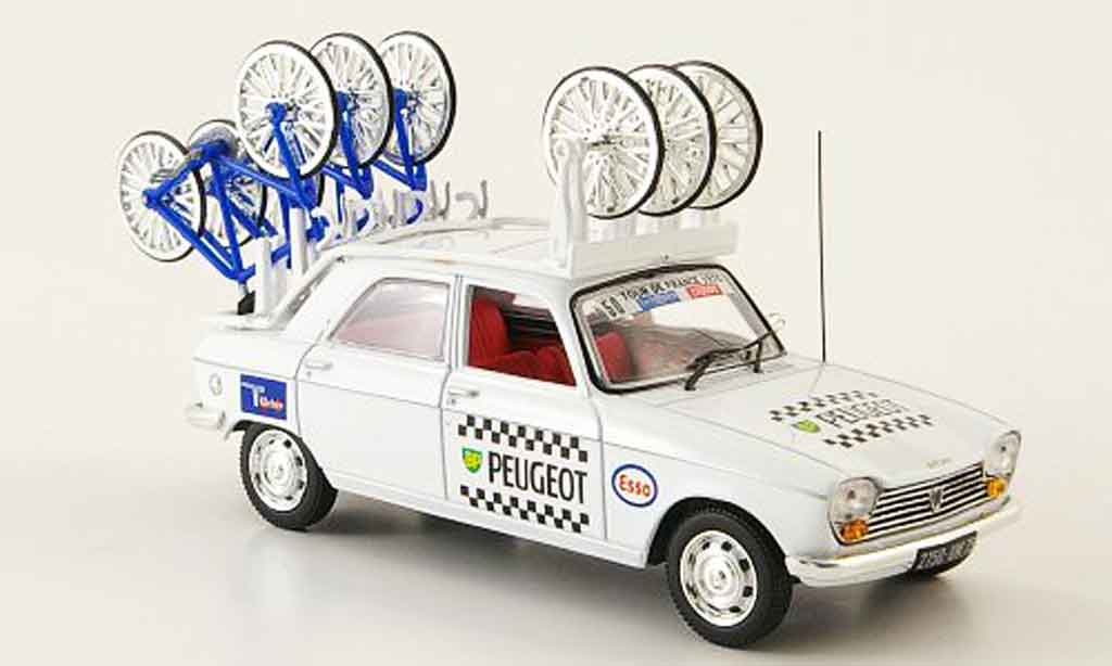 Peugeot 204 Berline 1/43 Norev Berline bp michelin tour de france 1970 modellino in miniatura