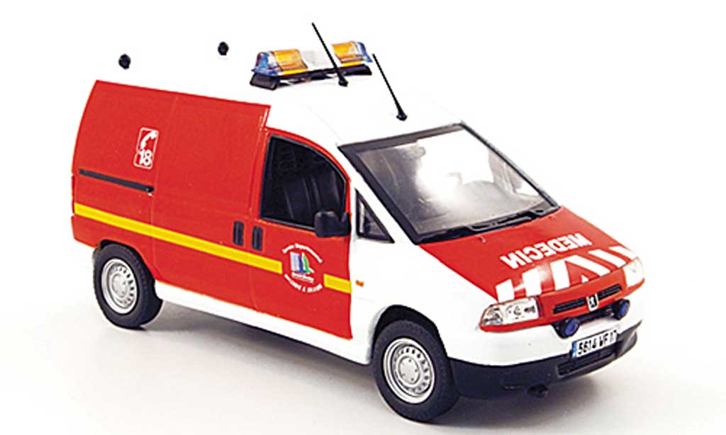 Peugeot Expert 1/43 Norev Pompiers VRM pompier Frankreich 2001 modellino in miniatura