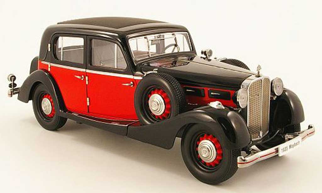 Maybach SW 1/18 Signature 35 limousine spohn rosso/nero (premium) 1935 modellino in miniatura