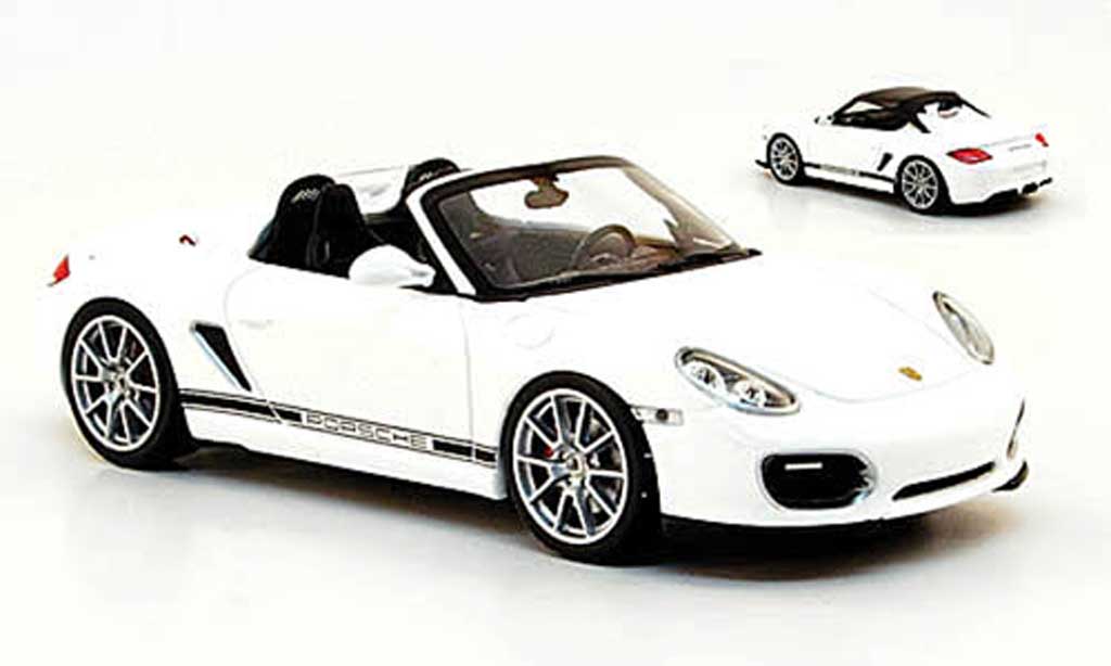 Porsche Boxster 1/43 Minichamps Spyder bianco 2010 inklusive SoftTop modellino in miniatura