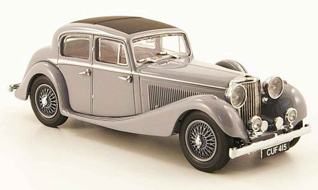 Jaguar SS 1/43 Oxford 2.5 saloon grigio modellino in miniatura