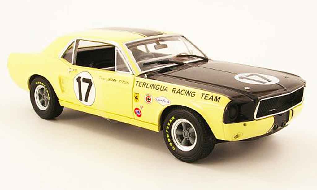 Shelby Mustang 1967 1/18 Greenlight 1967 terlingua no.17 j.titus modellino in miniatura