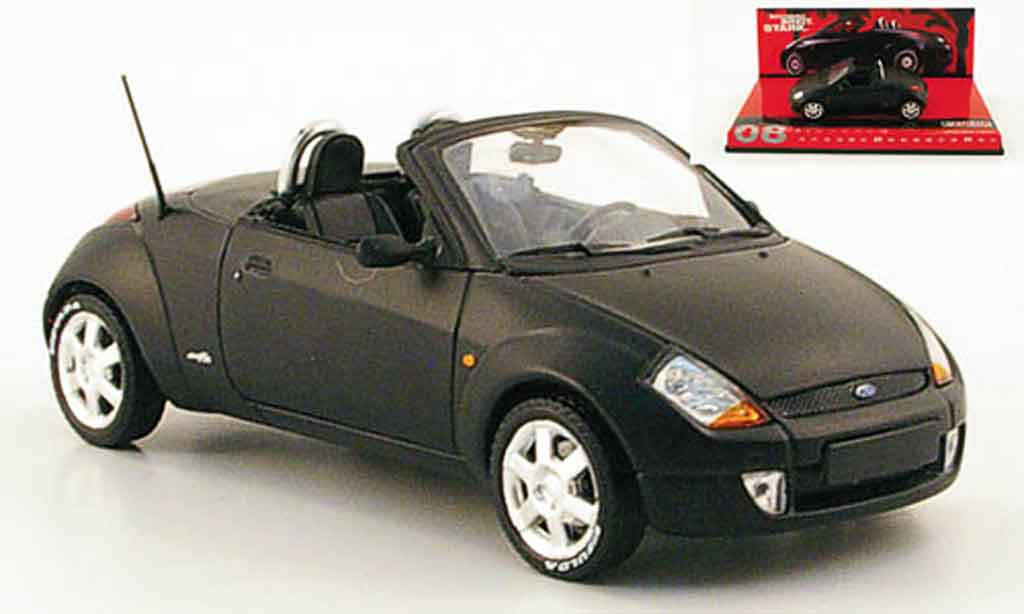 Ford Street Ka 1/43 Minichamps matt nero 2003 modellino in miniatura