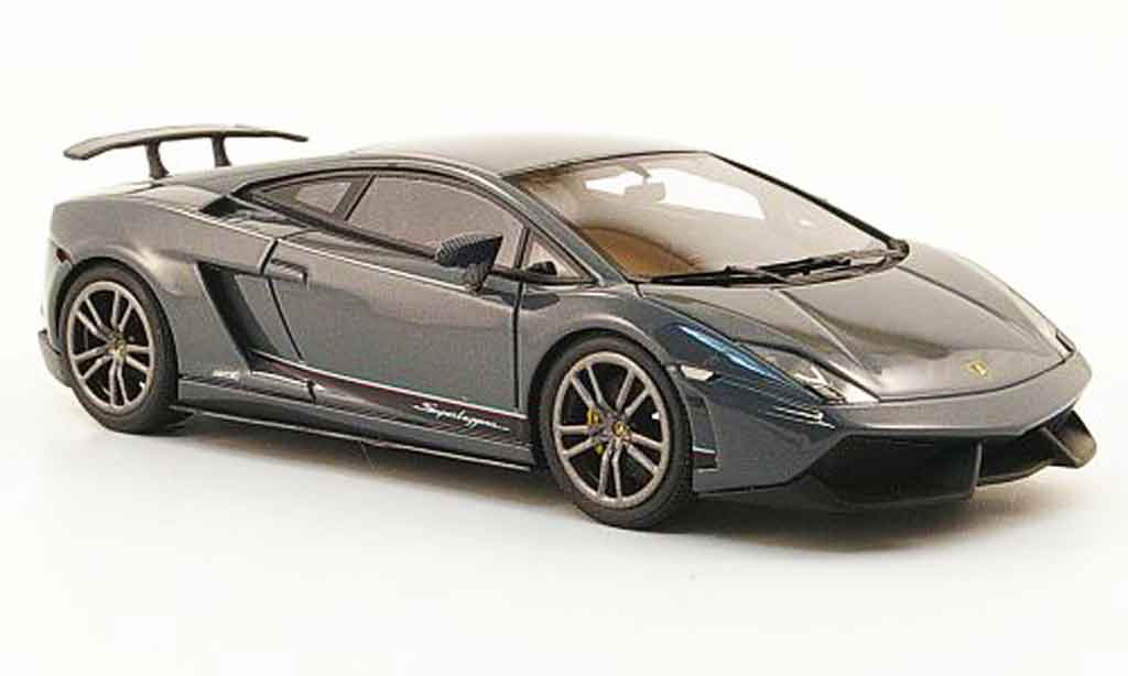 Lamborghini Gallardo LP570-4 1/43 Look Smart LP570-4 superleggera grigio 2010 modellino in miniatura