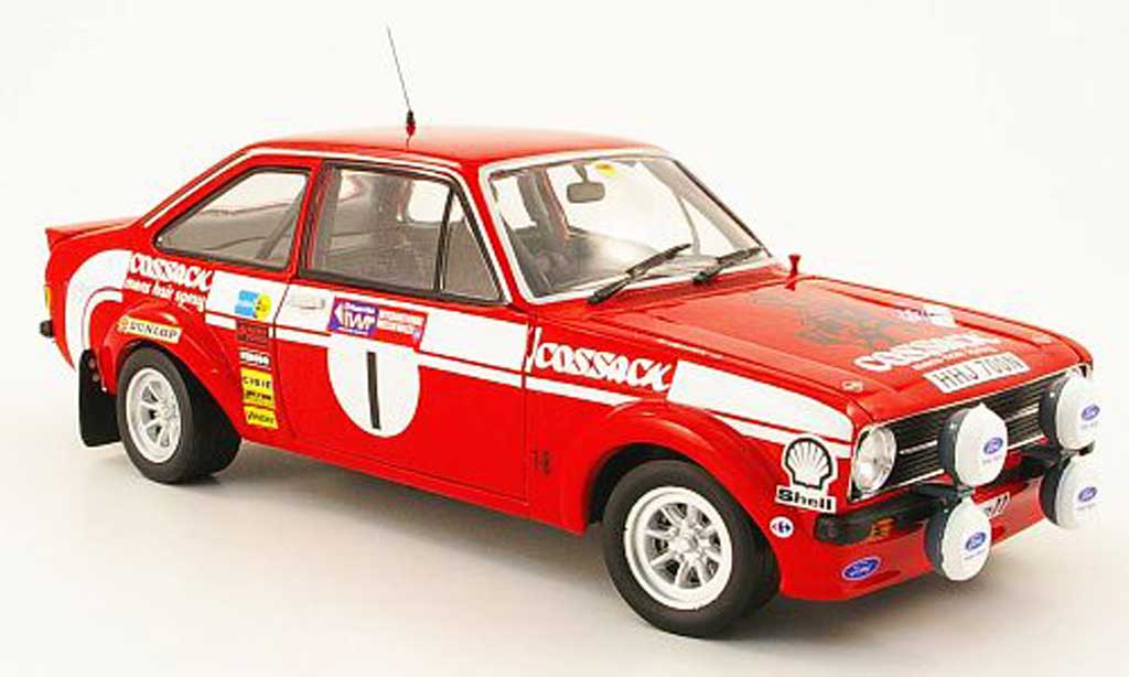Ford Escort MK2 1/18 Sun Star MK2 no.1 cossack sieger rallye pays de galles 1975 modellino in miniatura