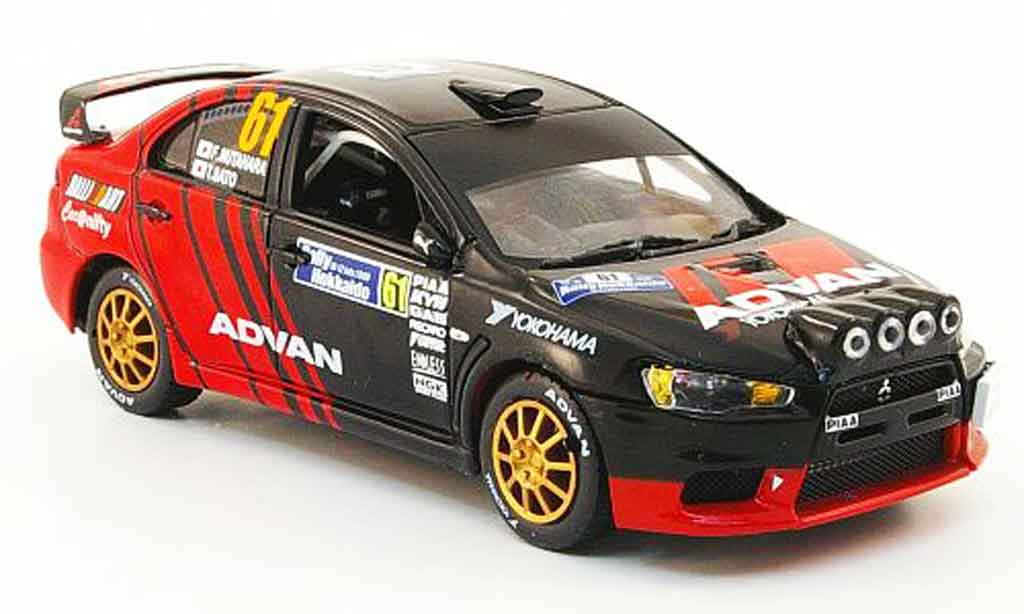 Mitsubishi Lancer Evolution X 1/43 Vitesse Evolution X No.61 JRC Sieger Rally Hokkaido 2009 modellino in miniatura