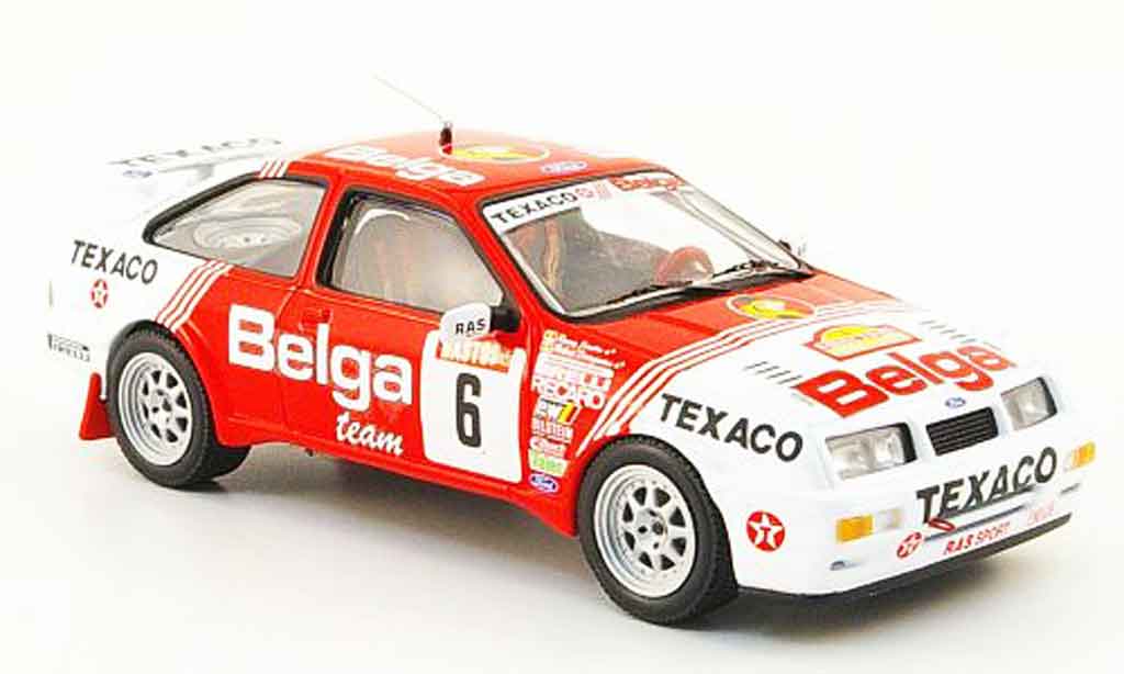 Ford Sierra Cosworth RS 1/43 IXO Cosworth RS Cosworth No.6 Belga Sieger Rally Ypres 1988 modellino in miniatura