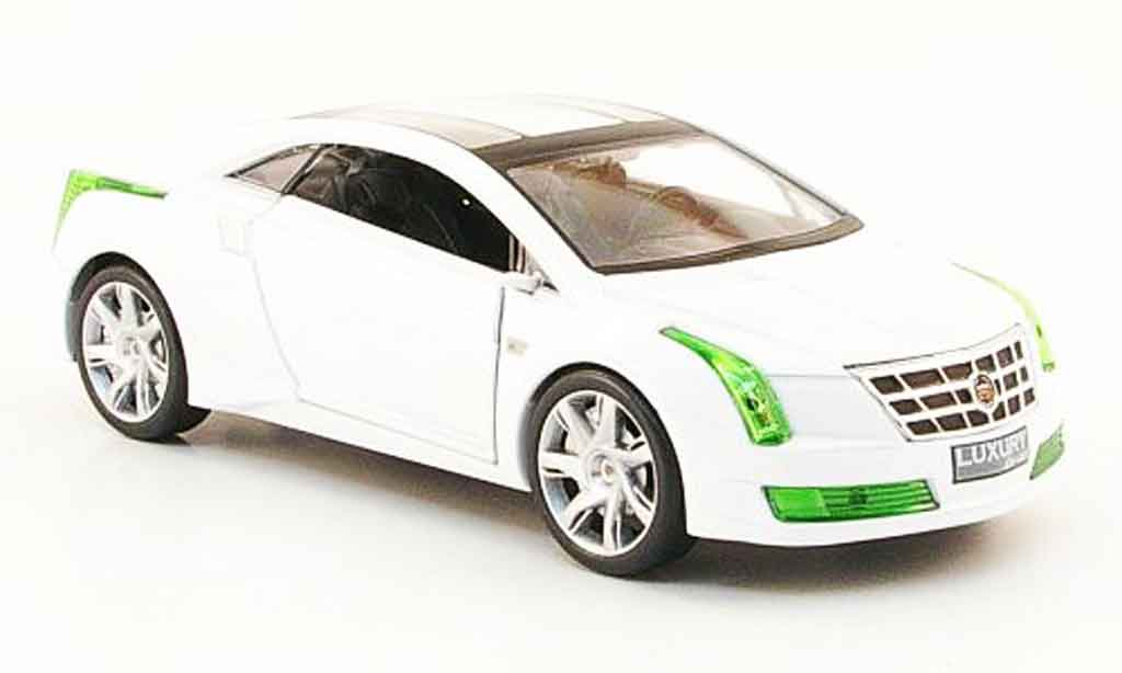 Cadillac Converj 1/43 Luxury Die Cast Concept bianco Green Edition 2009 modellino in miniatura