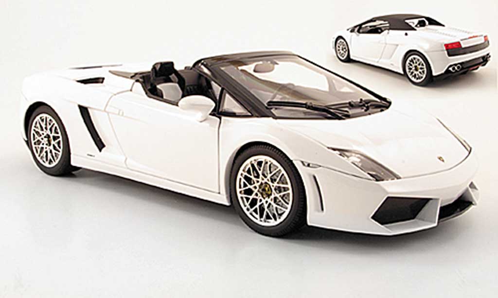 Lamborghini Gallardo LP560-4 LP560-4 1/18 Norev spyder bianco 2009 modellino in miniatura