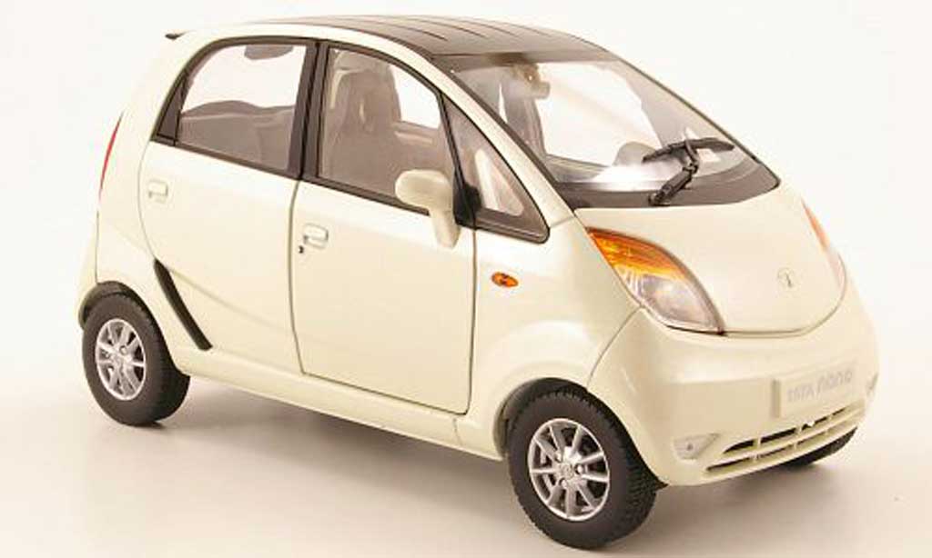 Tata Nano 1/18 Norev lx elfenbein 2009 modellino in miniatura