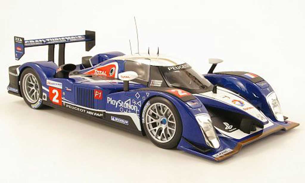 Peugeot 908 2010 1/18 Norev 2010 hdi fap no1 total 24h le mans nminassian / fmontagny / ssarrazin modellino in miniatura