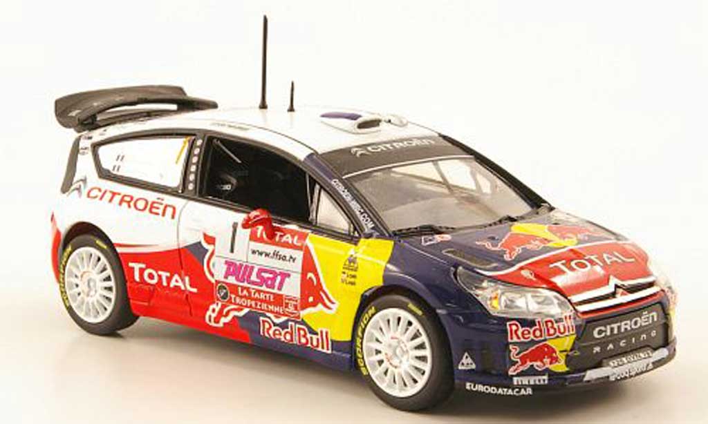 Citroen C4 WRC 2009 1/43 Norev WRC 2009 No.1 Red Bull - Total Rallye du Var modellino in miniatura