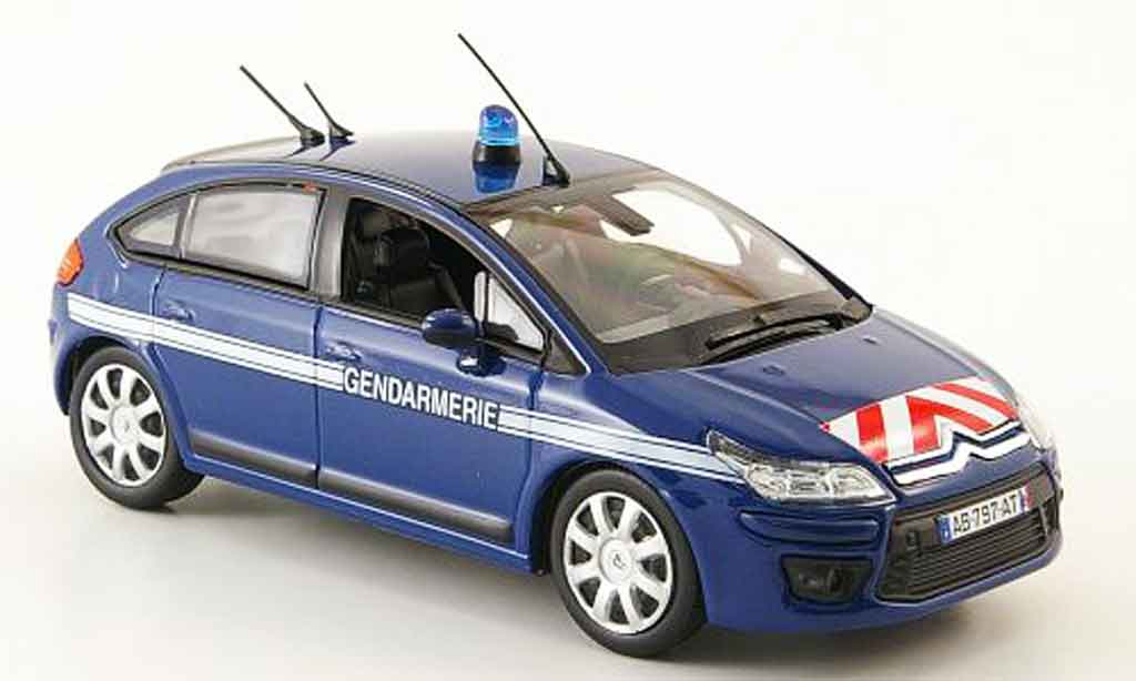 Citroen C4 1/43 Norev gendarmerie police 2008 modellino in miniatura