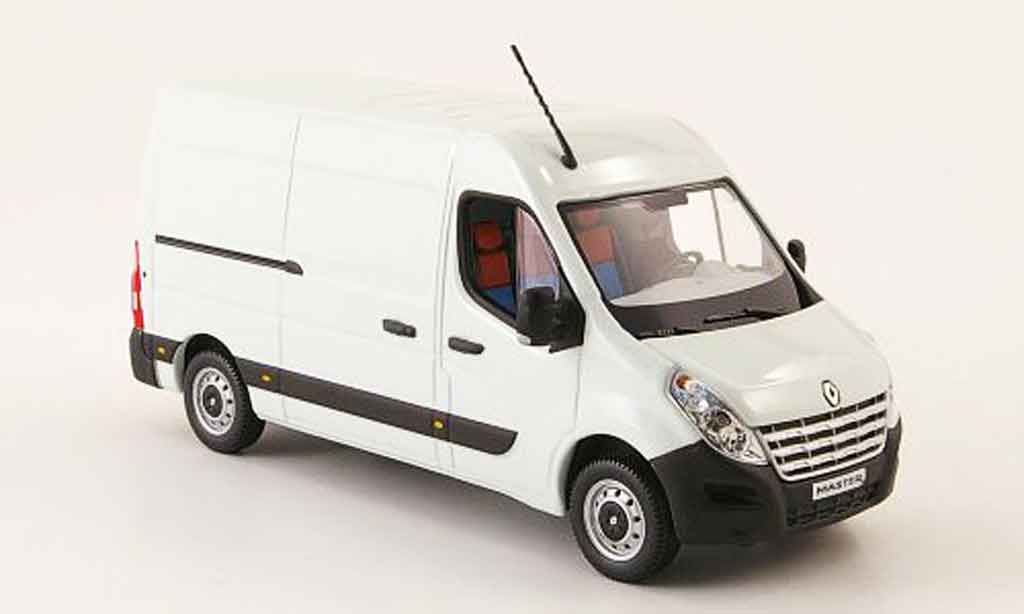 Renault Master 1/43 Norev bianco 2010 modellino in miniatura
