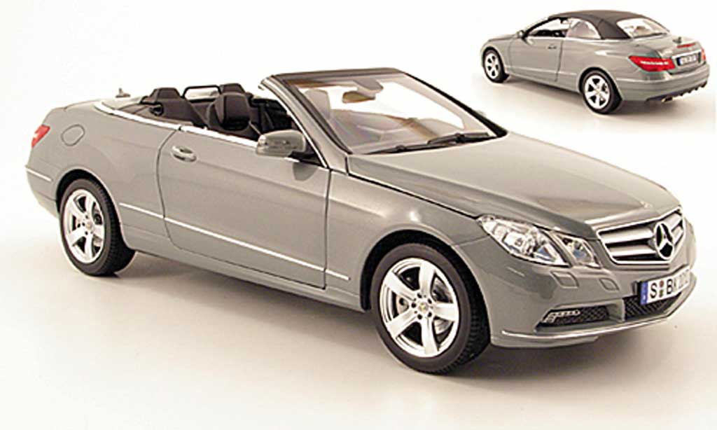 Mercedes Classe E 1/18 Norev e500 cabriolet (a207) grigio 2010 modellino in miniatura