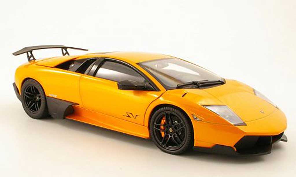 Lamborghini Murcielago LP670 1/18 Norev LP670 4 SV orange 2009 modellino in miniatura