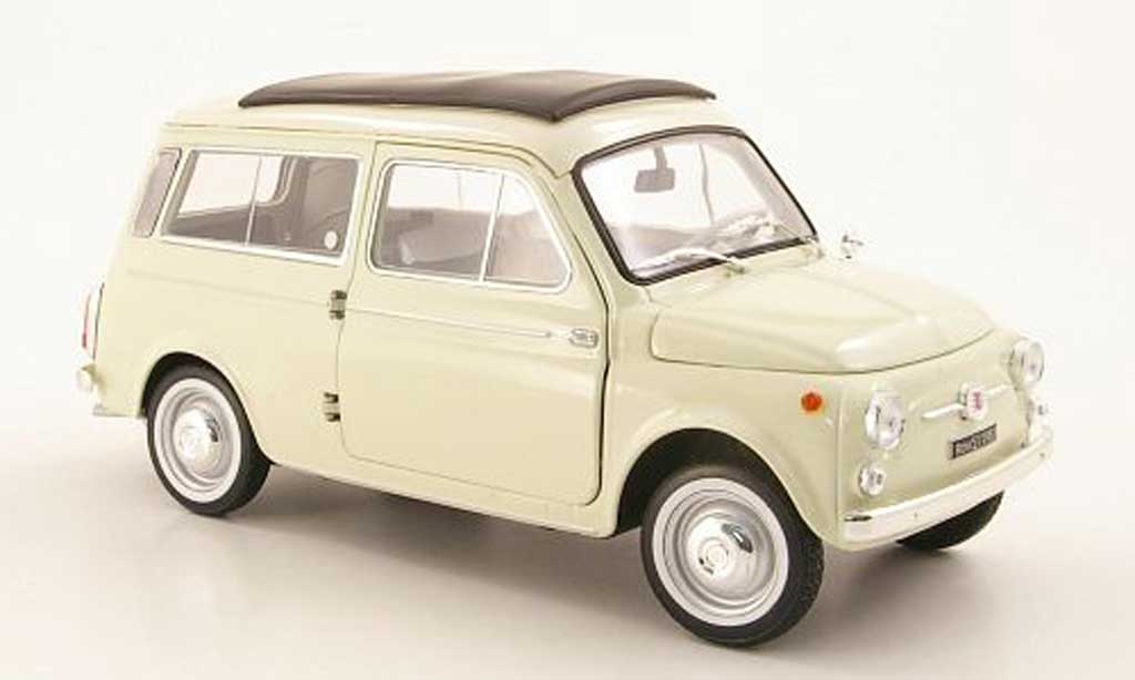 Fiat 500 1/18 Norev Giardinera beige 1960 modellino in miniatura