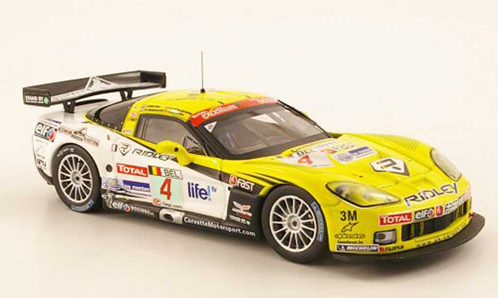 Chevrolet Corvette C6 1/43 IXO C6 No.4 Ridley FIA GT 24h Spa 2009 modellino in miniatura