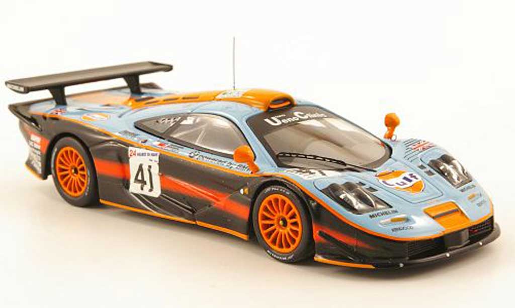 McLaren F1 1/43 IXO GTR No.41 Gulf 24h Le Mans 1997 modellino in miniatura