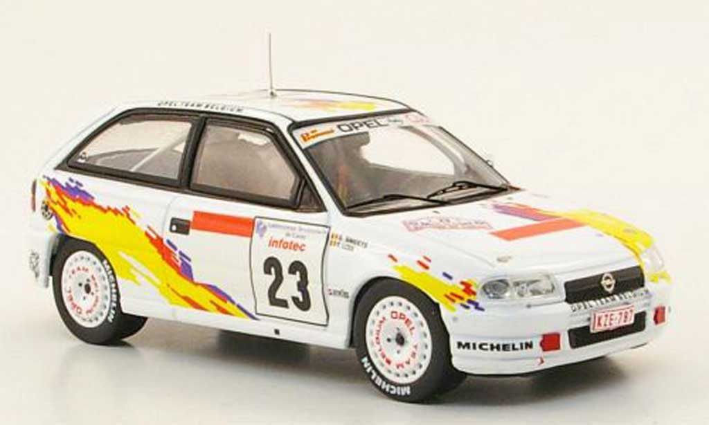 Opel Astra 1/43 IXO F GSI 16V No.23 Rally Korsika 1995 modellino in miniatura