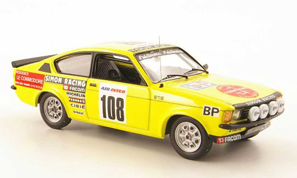 Opel Kadett C 1/43 IXO C GT/E Coupe No.108 Tour de France Auto 1979 modellino in miniatura