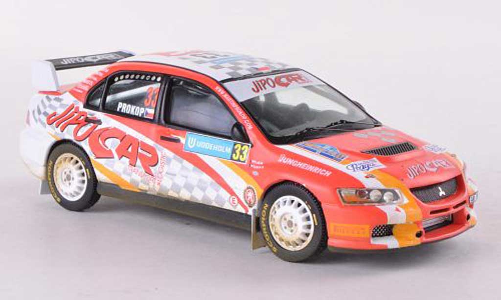 Mitsubishi Lancer Evolution IX 1/43 IXO Evolution IX No.33 Jipocar Rally Schweden 2008 M.Prokop/J.Tomanek modellino in miniatura