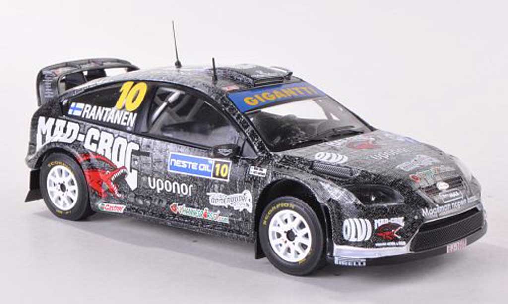 Ford Focus RS WRC 1/43 IXO RS WRC 08 No.10 Gigantii Rally Finnland 2009 M.Rantanen/M.Lukka modellino in miniatura