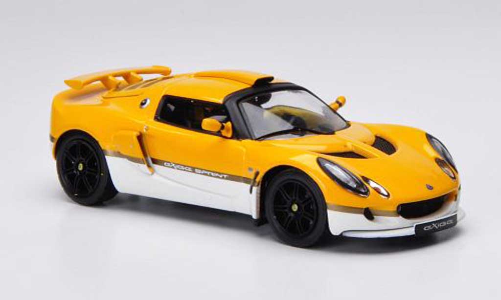 Lotus Exige 1/43 IXO Sprint giallo/bianco LHD 2006 modellino in miniatura