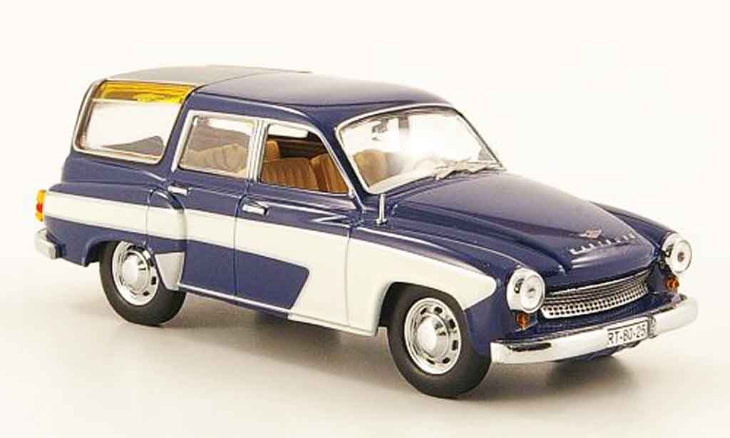 Wartburg 311 1/43 IST Models Camping blu bianco 1960 modellino in miniatura
