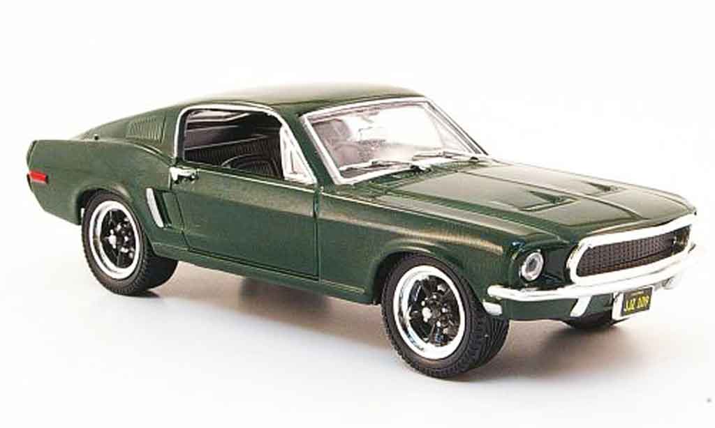 Ford Mustang 1968 1/43 Yat Ming 1968 GT Fastback Bullitt grun 1968 modellino in miniatura
