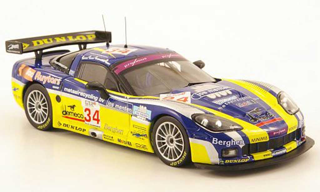 Chevrolet Corvette C6 1/43 IXO C6 R No.34 FIA GT 24h Spa 2006 modellino in miniatura