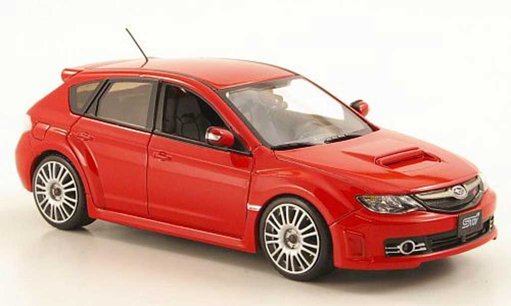 Subaru Impreza WRX 1/43 J Collection STI WRX 2.5 rosso 2009 modellino in miniatura