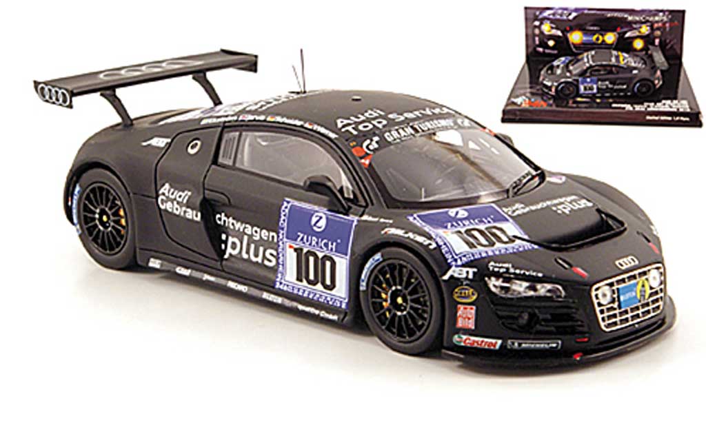 Audi R8 LMS 1/43 Minichamps LMS No.100 Team Abt 24h Nurburgring 2010 modellino in miniatura