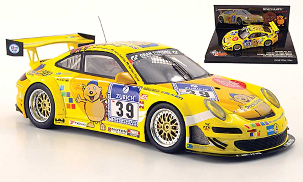 Porsche 997 GT3 CUP 1/43 Minichamps GT3 Cup 2010 No.39 Pescolaris 24h Nurburgring modellino in miniatura
