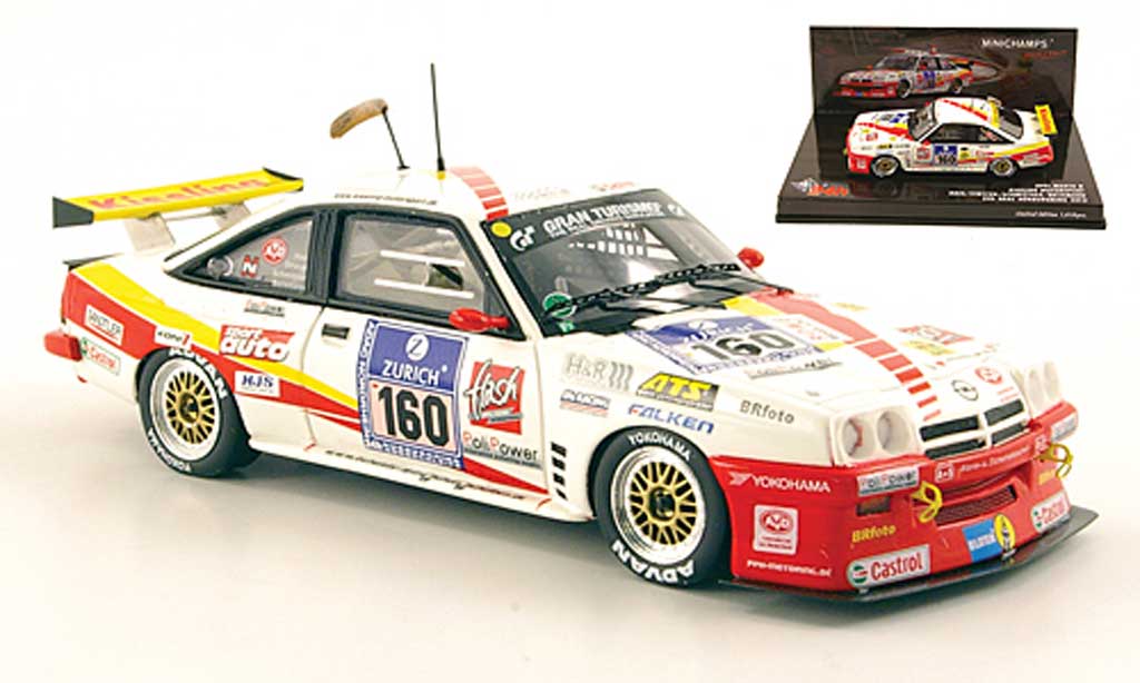 Opel Manta B 1/43 Minichamps B No.160 Kissling Motorsport ADAC 24h Nurburgring 2010 modellino in miniatura