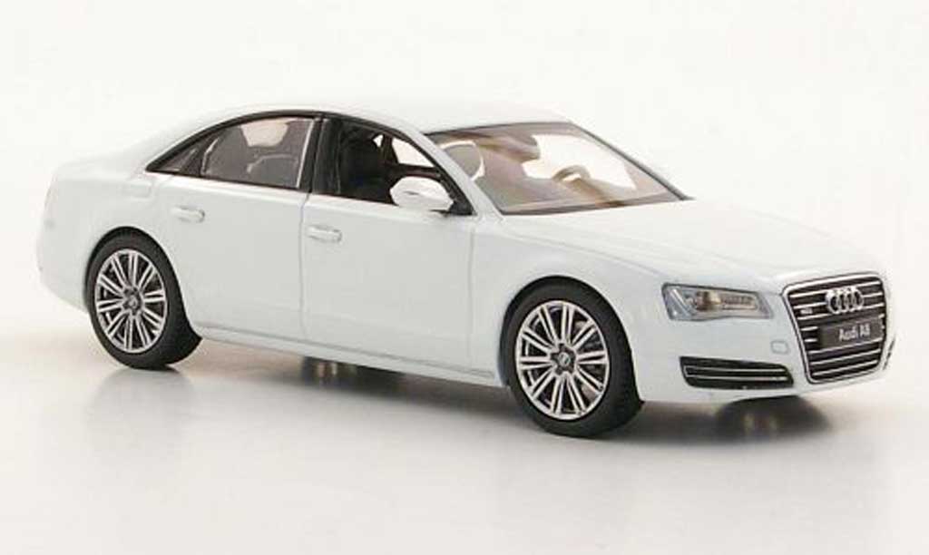 Audi A8 1/43 Kyosho (D4) bianco modellino in miniatura