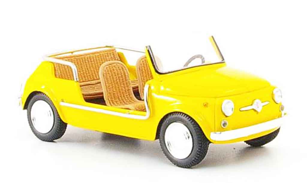Fiat 500 1/43 Spark Jolly giallo 1961 modellino in miniatura
