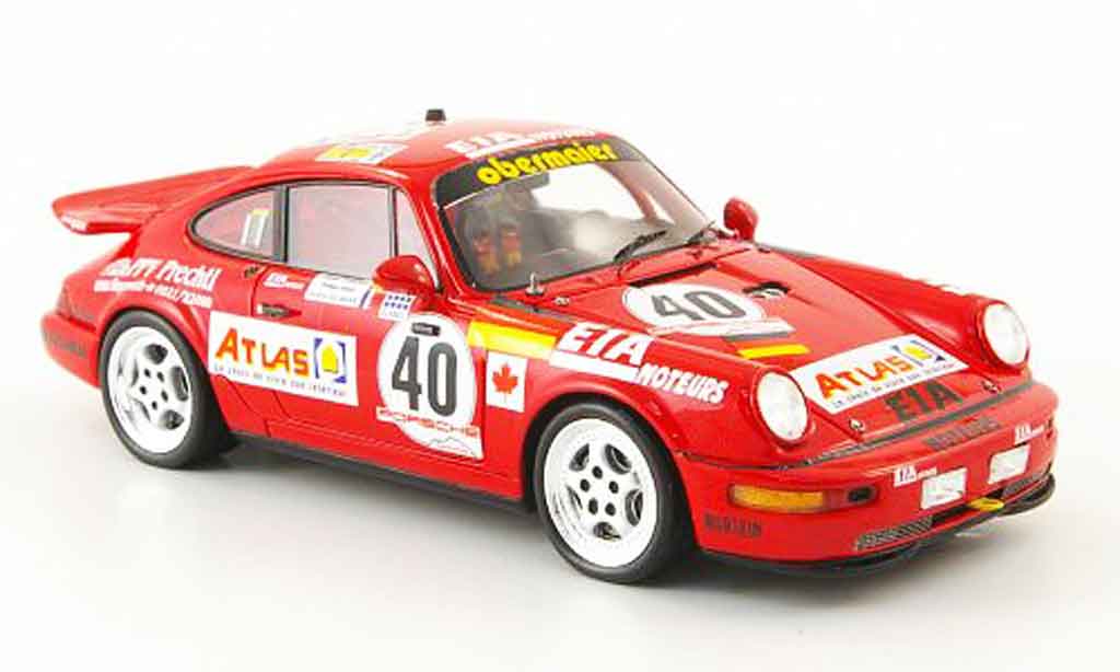Porsche 993 1/43 Spark 964 Carrera 2 Cup No.40 Atlas 24h Le Mans 1 modellino in miniatura