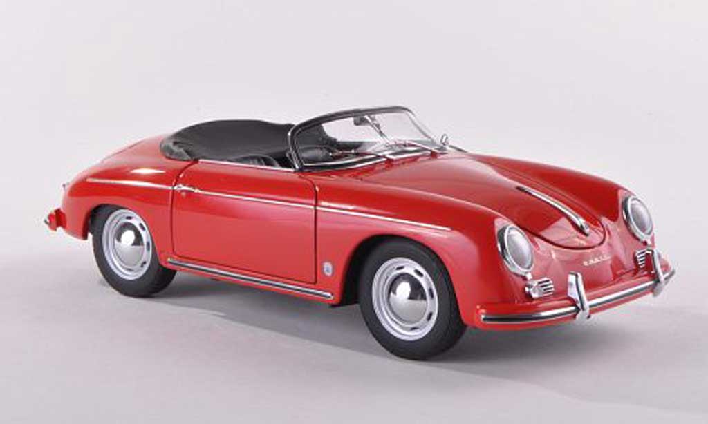Porsche 356 1955 1/43 Autoart 1955 Speedster rosso Version europeenne modellino in miniatura
