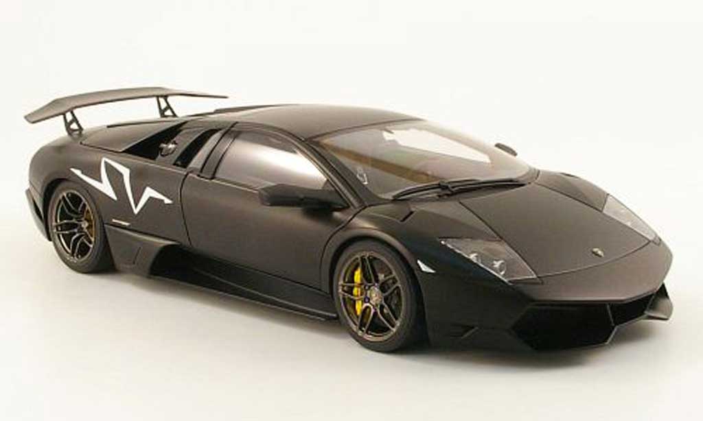Lamborghini Murcielago LP670 1/18 Autoart LP670 4 SV matt nero 2009 modellino in miniatura