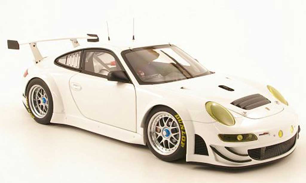 Porsche 997 GT3 RSR 1/18 Autoart GT3 RSR 2009 bianco plain body modellino in miniatura