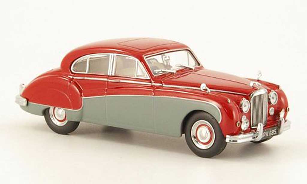 Jaguar MK 8 1/43 Oxford 8 rosso/grigio modellino in miniatura