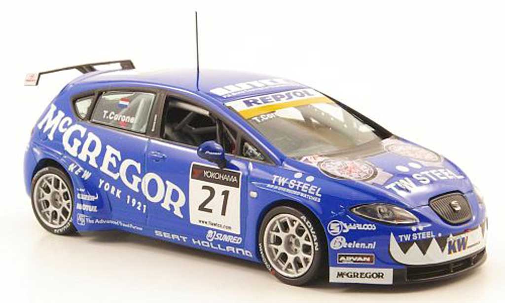 Seat Leon WTCC 1/43 Hachette WTCC No.21 Repsol - McGregor Okayama 2009 modellino in miniatura