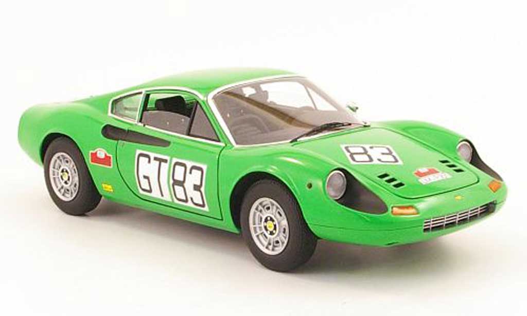 Ferrari 246 1/18 Hot Wheels Elite dino gt no83 1000km nurburgring 1971 modellino in miniatura