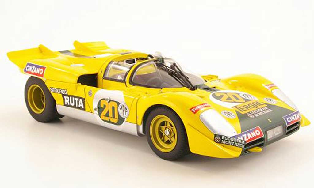Ferrari 512 S 1/18 Hot Wheels S no.20 escuderia montjuich 1000km buenos aires 1971 juncadella / pairetti modellino in miniatura